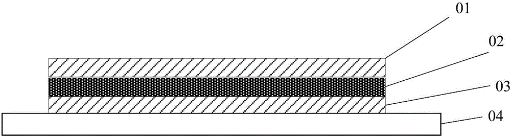 Modified polythiophene organic magnetic resistance film material, preparation method therefor and application thereof