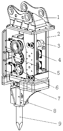 High-frequency vibrating hammering stone crusher