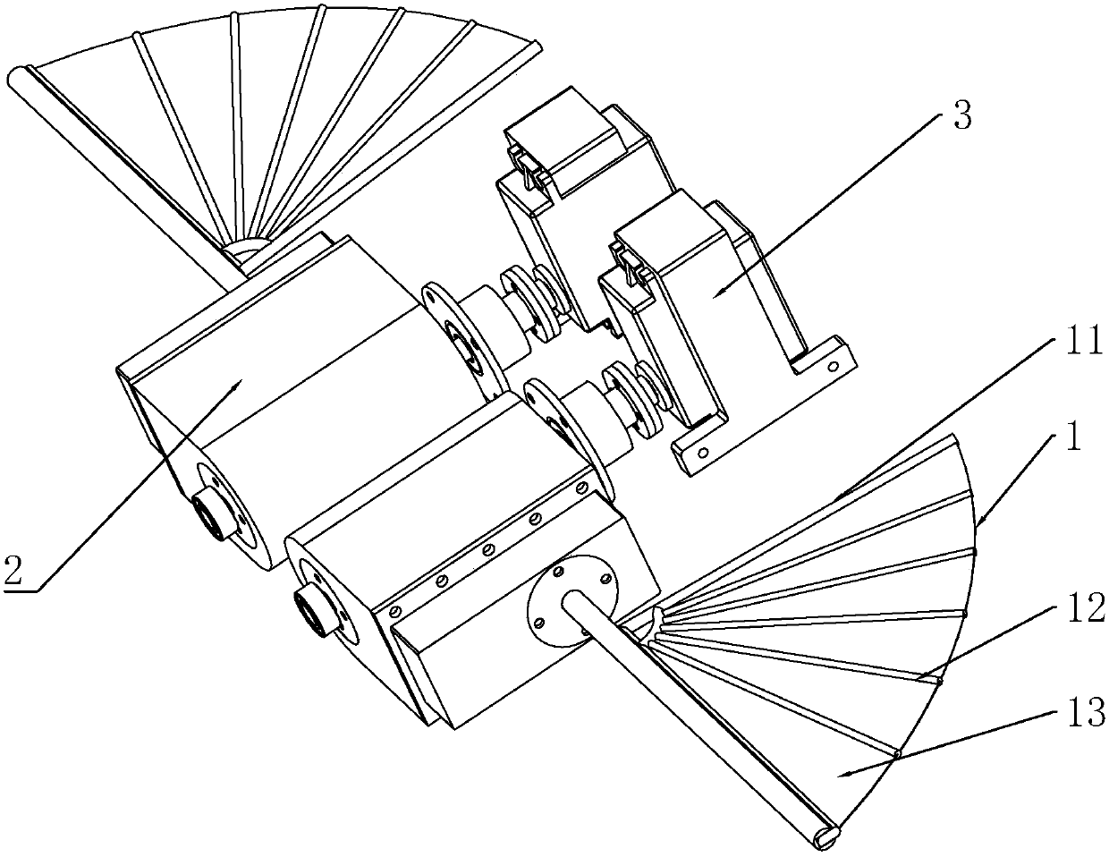 Two-degree-of-freedom bionic pectoral fin propulsion mechanism based on boxfish