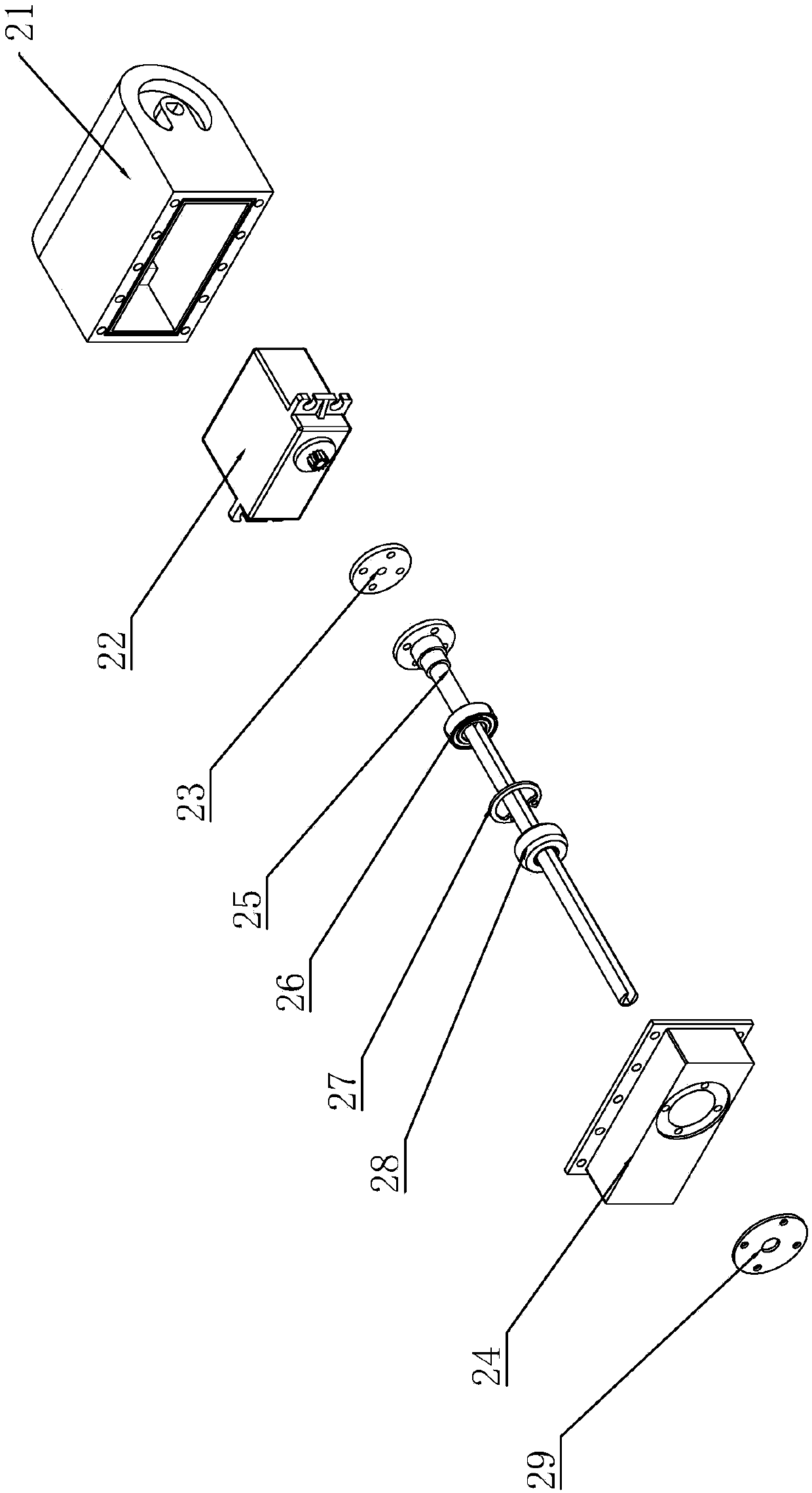 Two-degree-of-freedom bionic pectoral fin propulsion mechanism based on boxfish