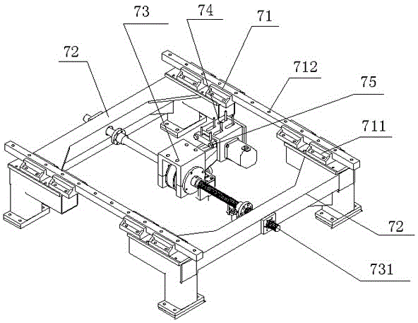 A fully automatic intelligent two-way box holding mechanism