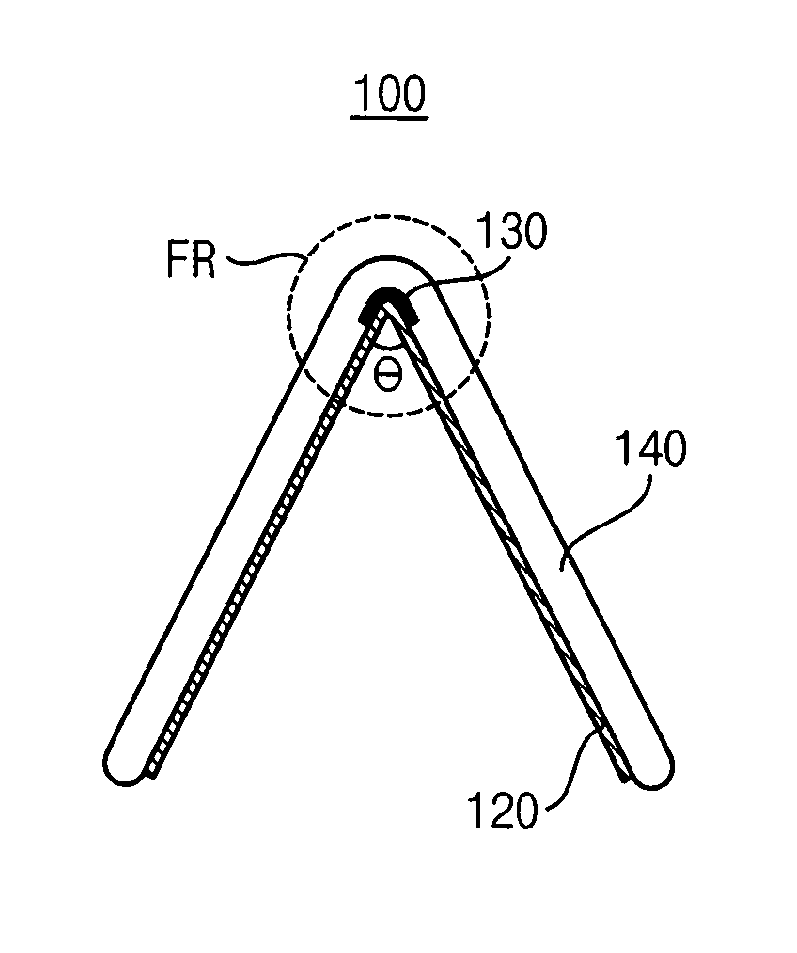 Foldable display device, related electronic device, and related method