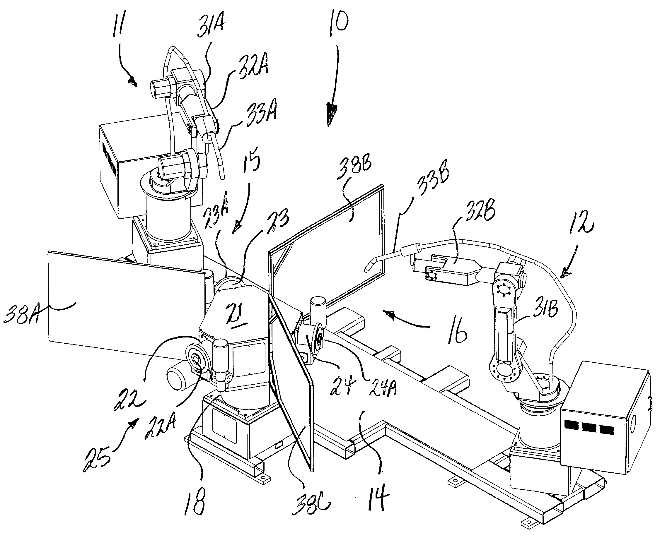 Multi-station robotic welding assembly