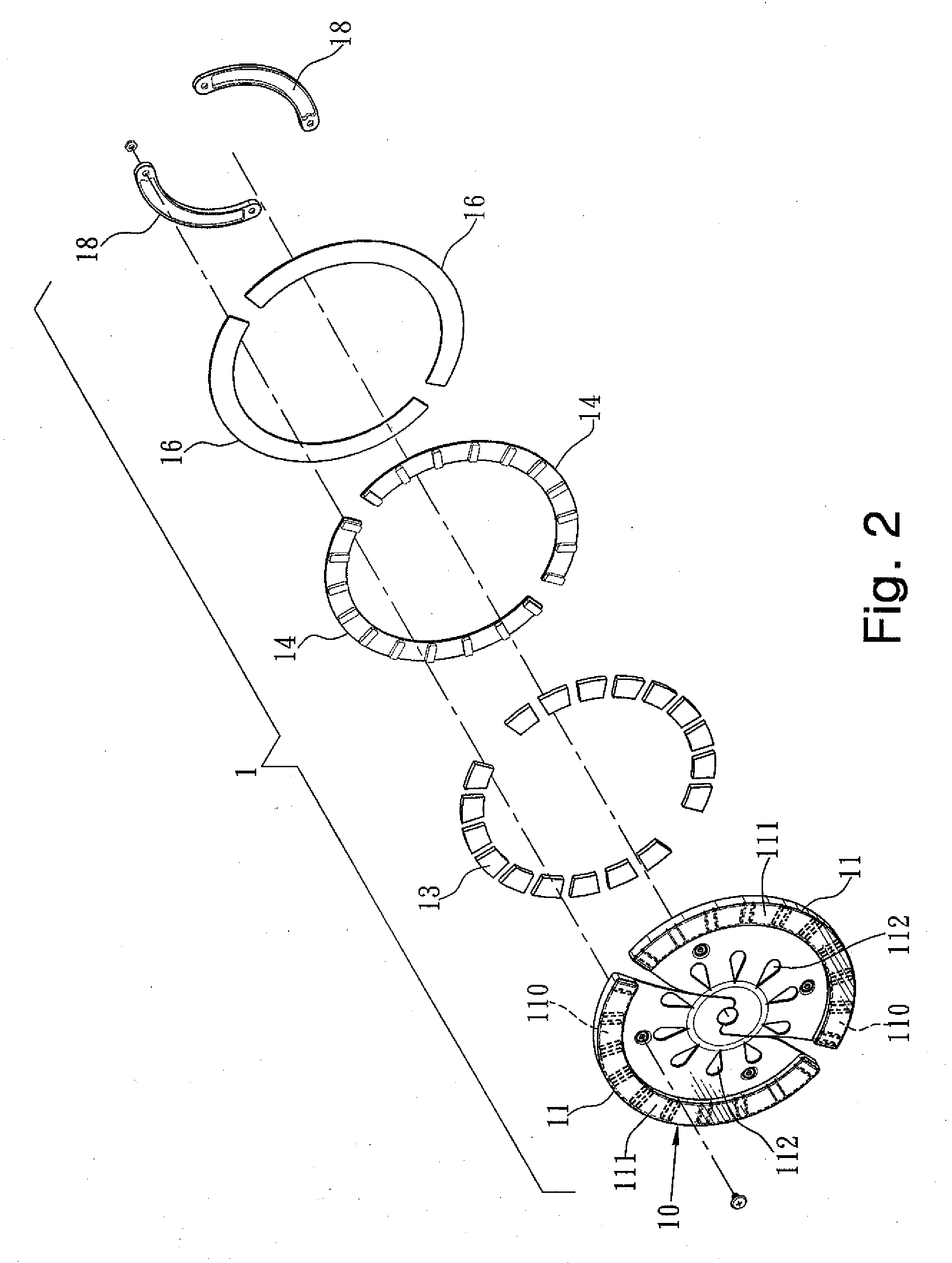 Generating apparatus using magnetic induction to generate electrical energy to provide illuminating function