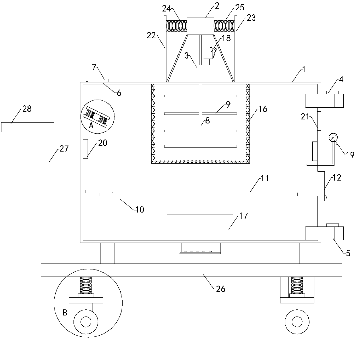 Cleaning device of spinning assembly