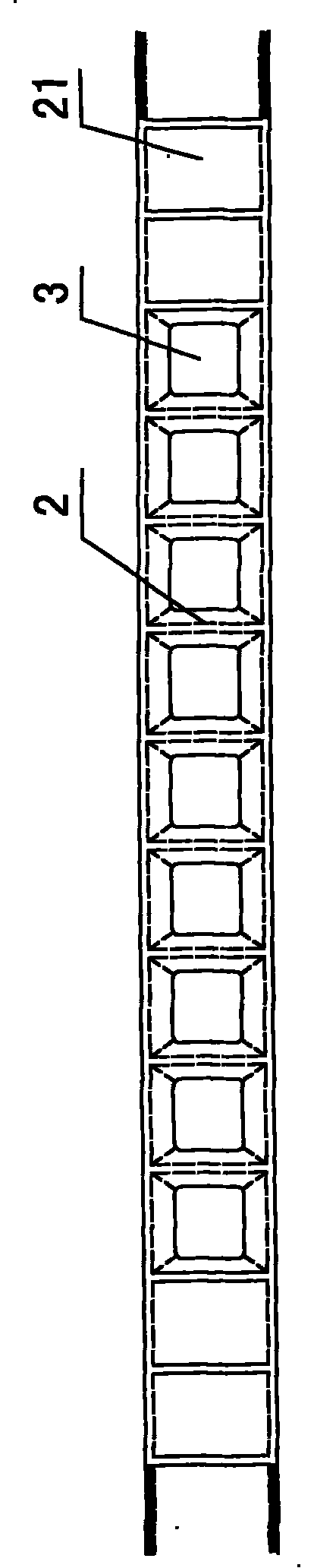 Smelting palletizing shaft furnace air-guiding wall and building method thereof