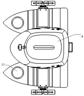 Novel intelligent unmanned feeding ship