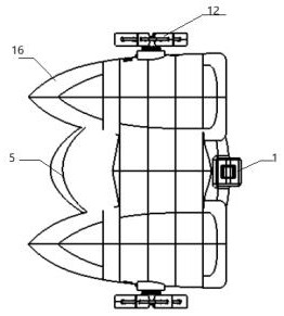 Novel intelligent unmanned feeding ship