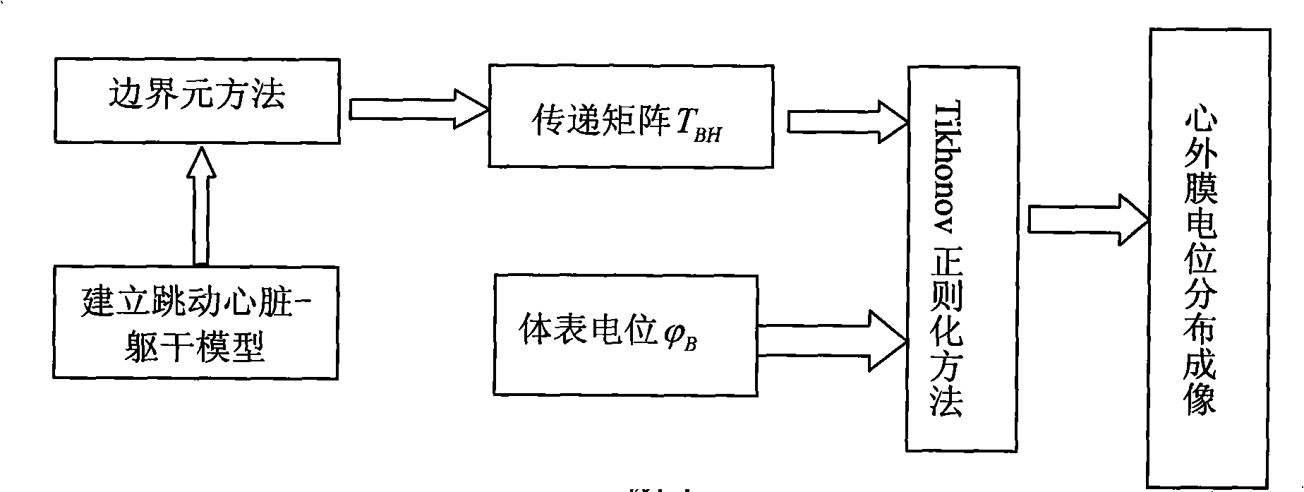 Heart electric function imaging method based on jumping heart model