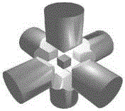 Piezoelectric acceleration sensor prepared from nanometer barium titanate ceramic