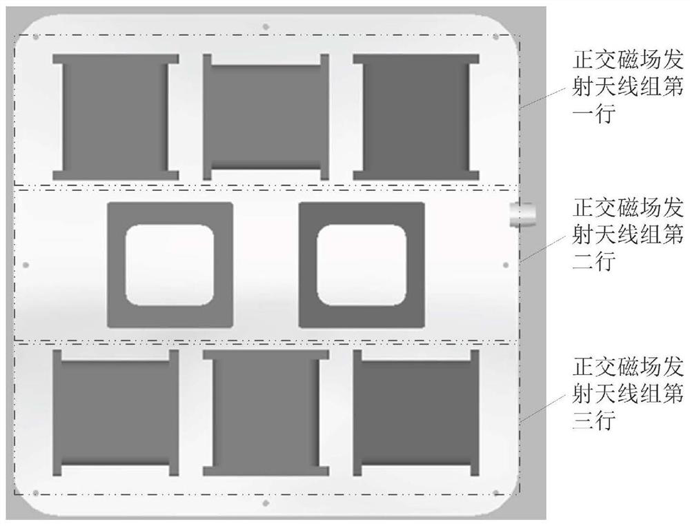 Local alternating magnetic field generating device of time division multiplexing system