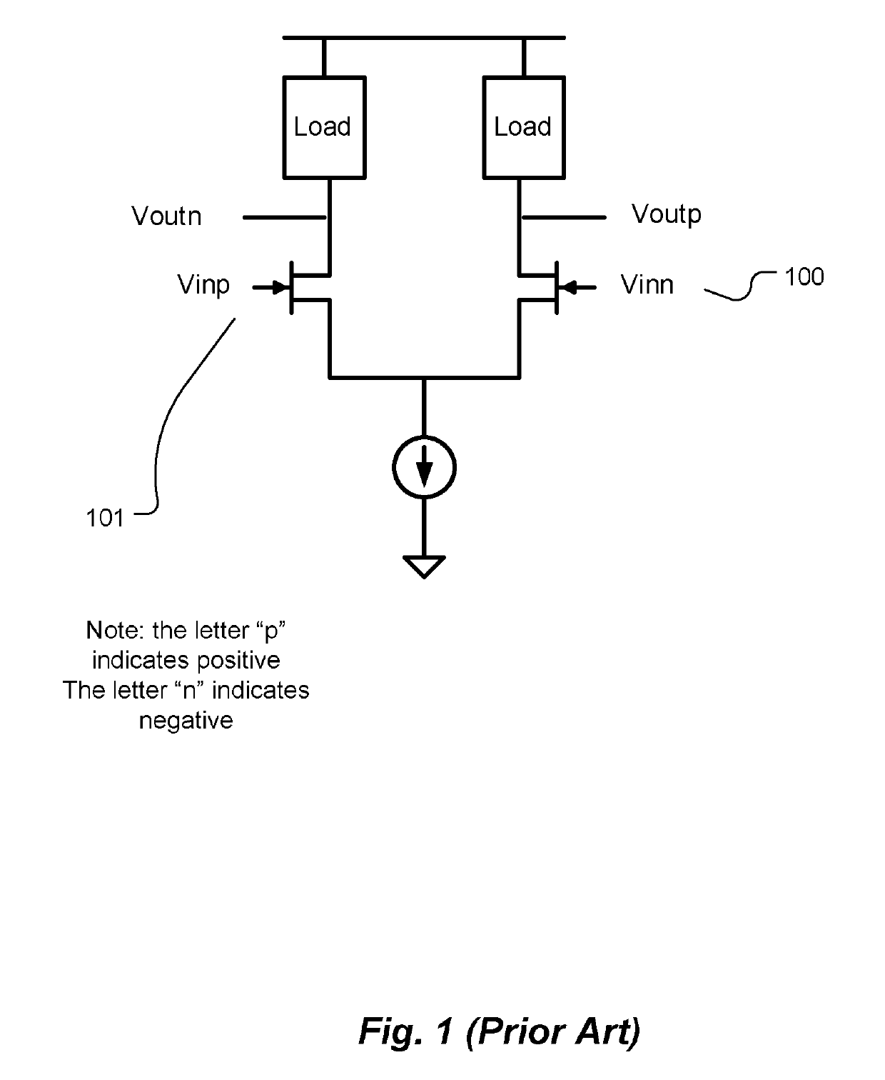 High gain load circuit for a differential pair using depletion mode transistors