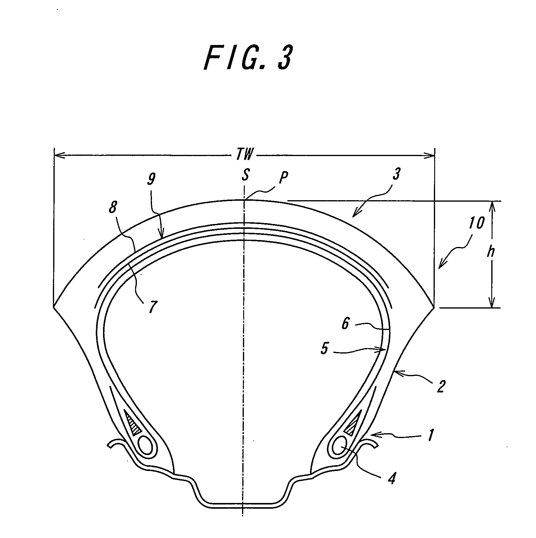 Pneumatic radial tire for motorcycle