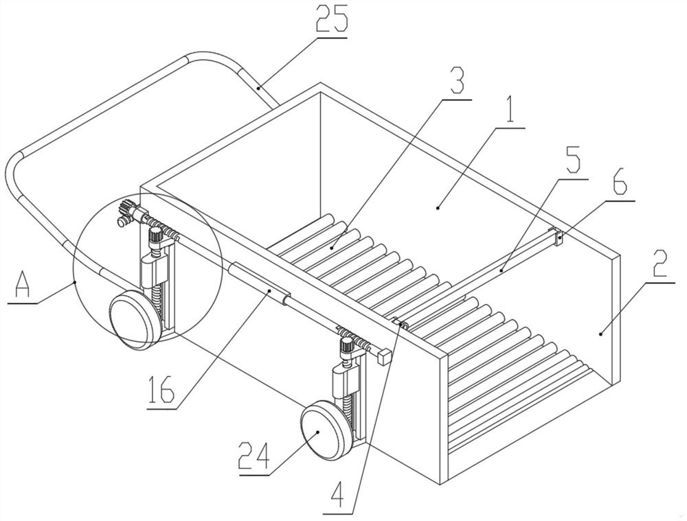 A mechanical lifting type construction machinery transfer device