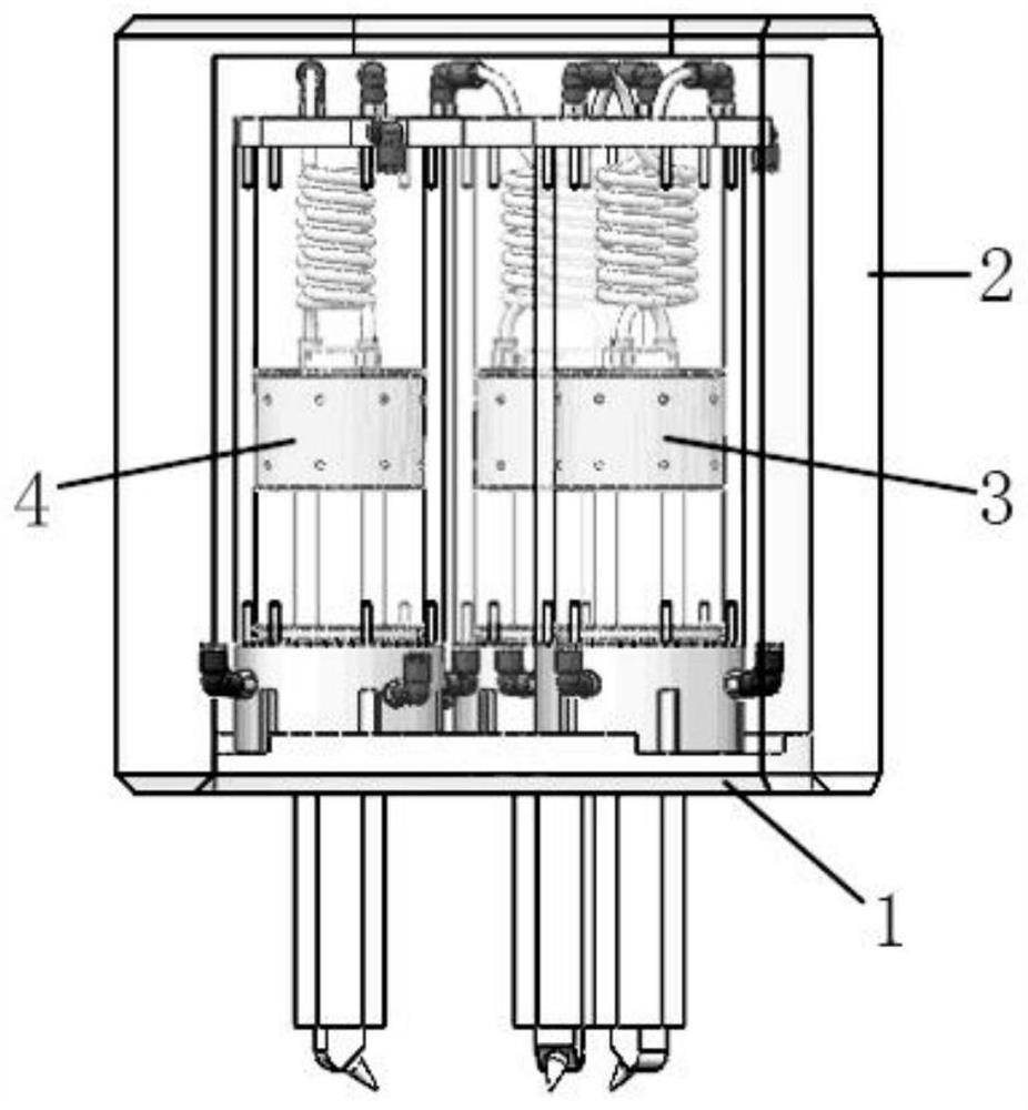 Gas nozzle quick change method and device for laser equipment