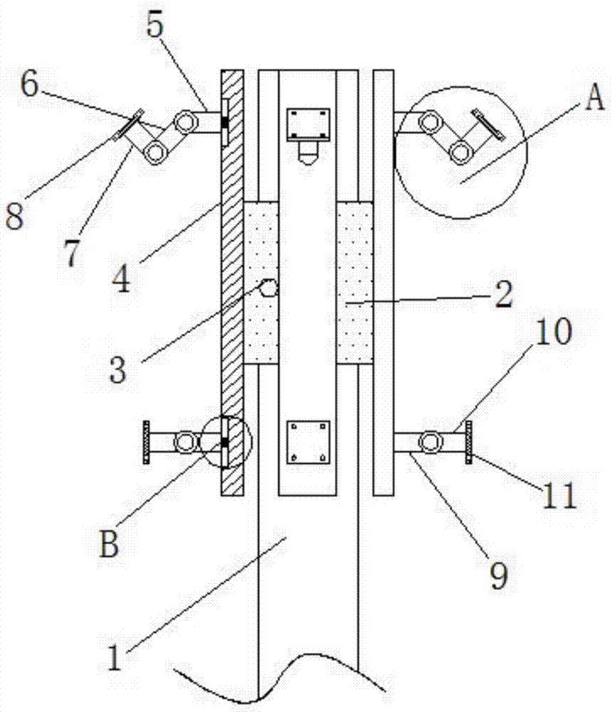 Mounting bracket of network base station antenna