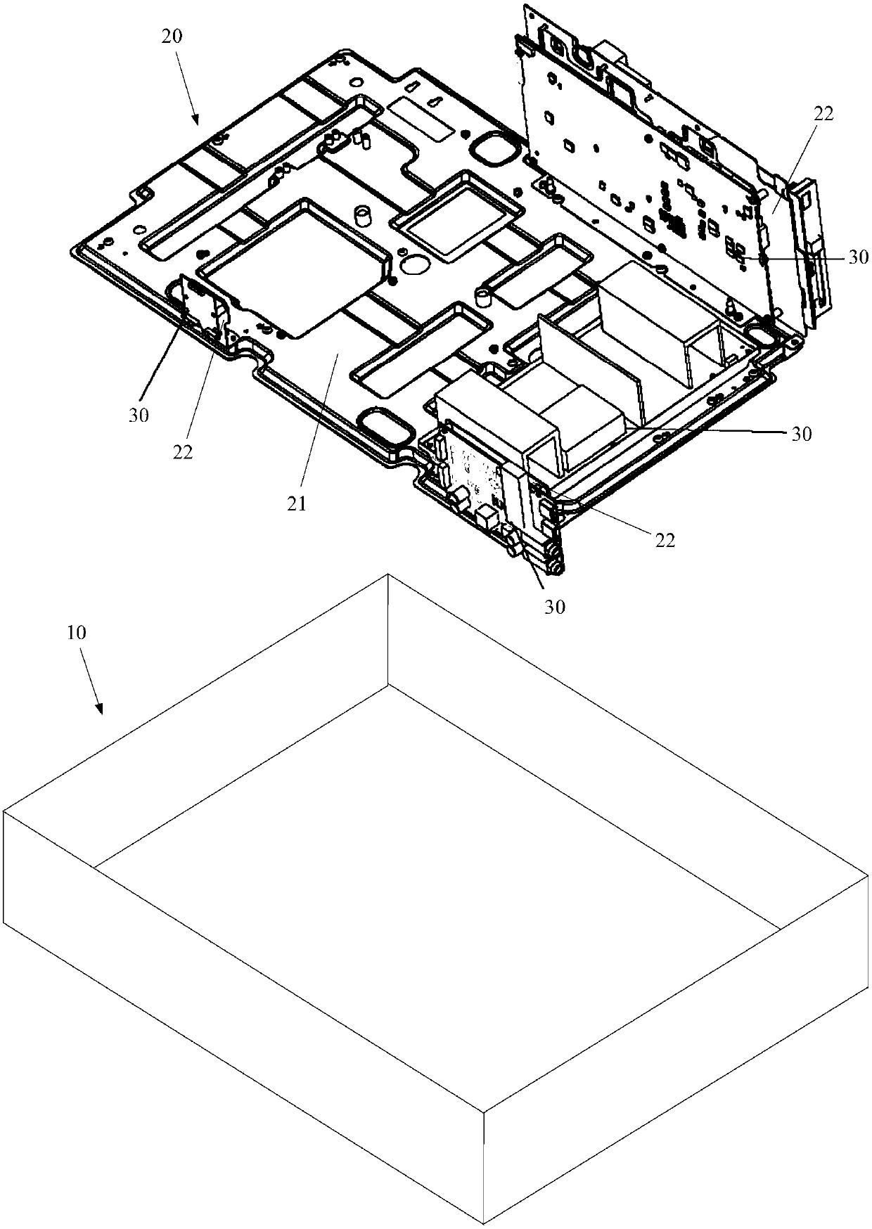 Electronic equipment circuit system architecture and laser theater equipment