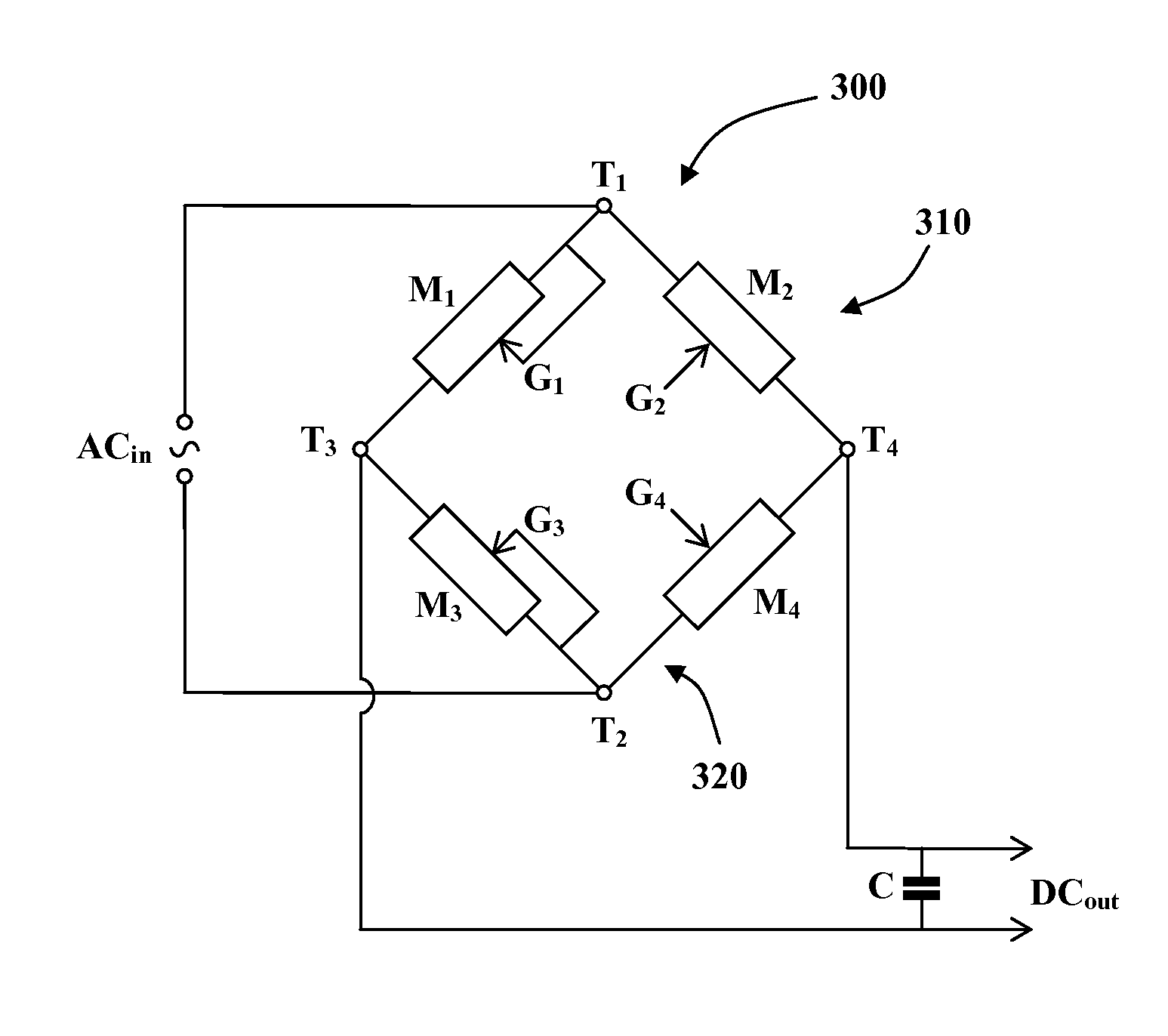 Bridge synchronous rectifier