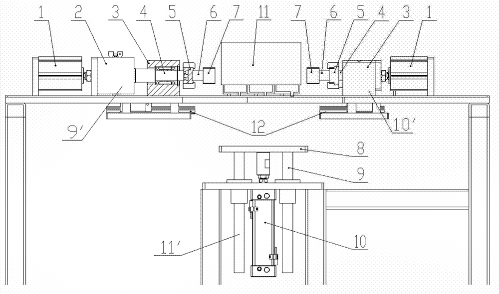 Slot-in device and method for automatic short-circuit detection after cast welding of storage battery