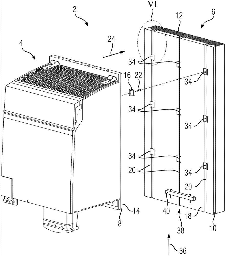 Coupling system between waste heat generating device and waste heat absorbing device