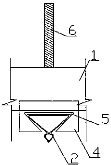 Metal buckle plate fixing support