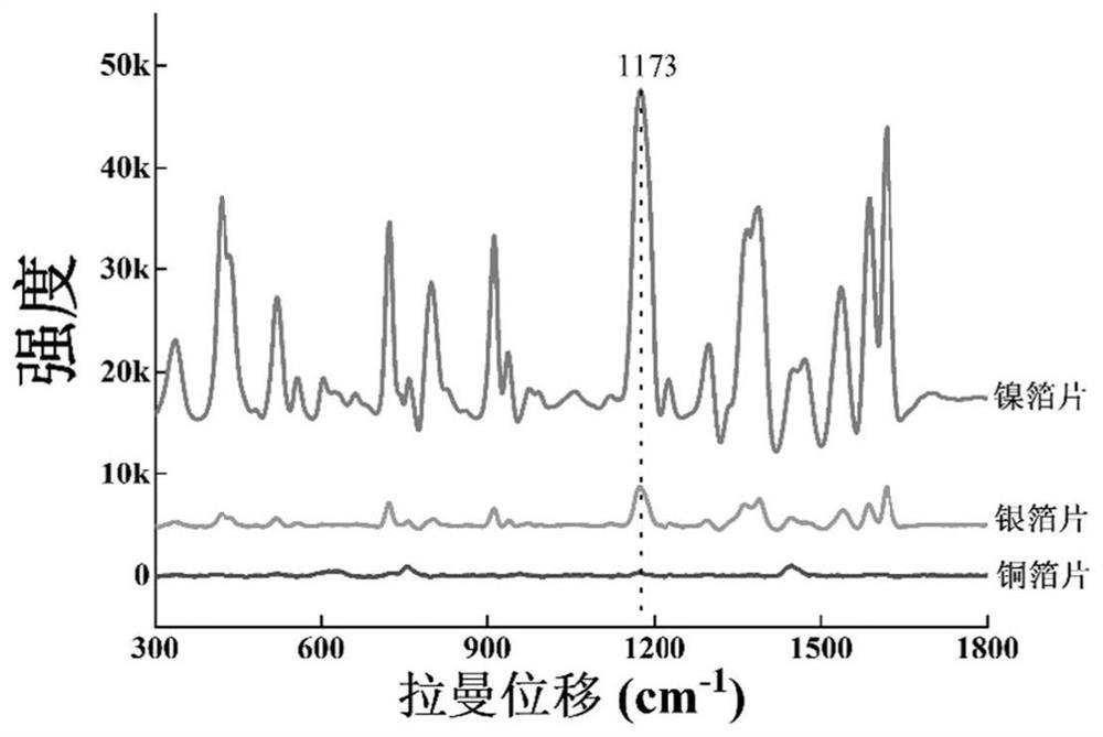 SERS (Surface Enhanced Raman Scattering) substrate with gold and silver array structure and preparation method and application thereof