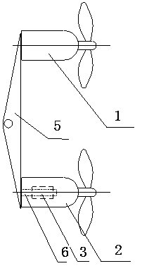 Submersible stirrer system for sewage treatment