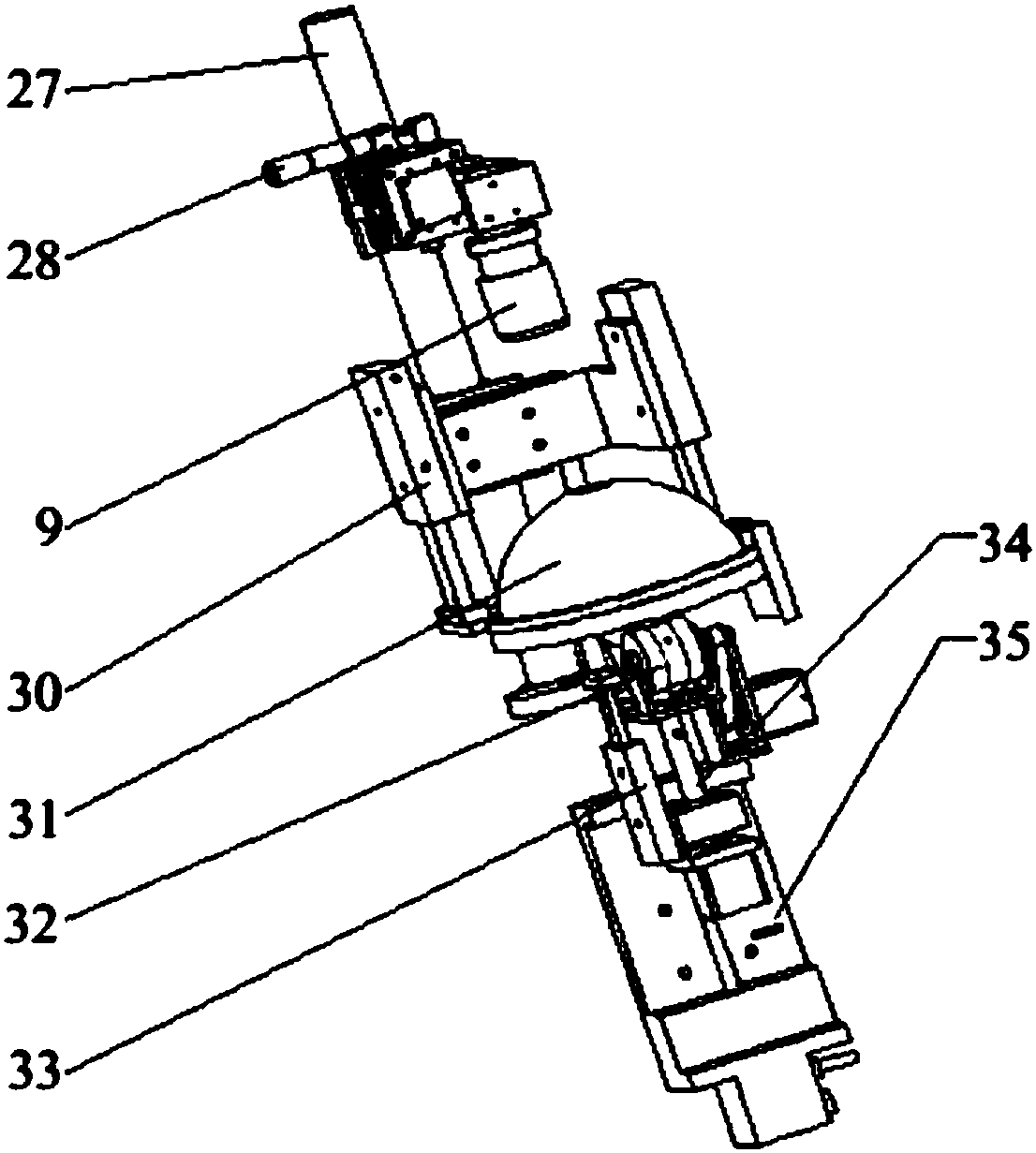 Spherical fuel element automatic appearance detection device