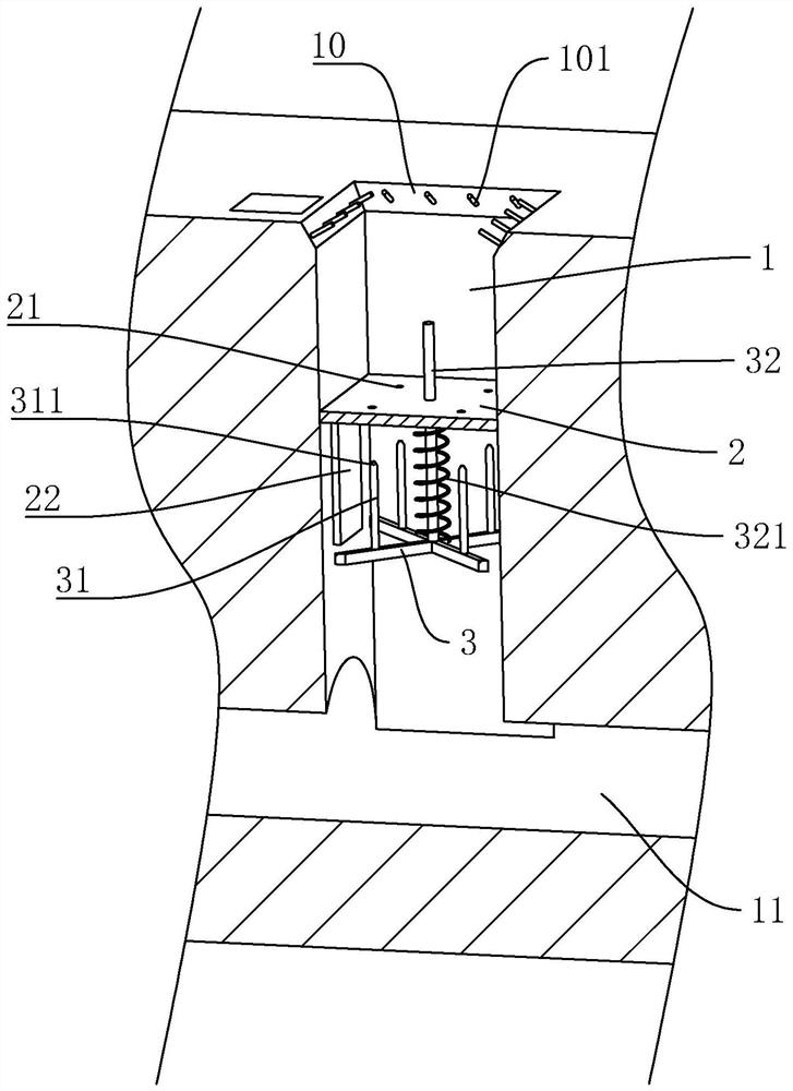 Building drainage structure capable of reducing blockage