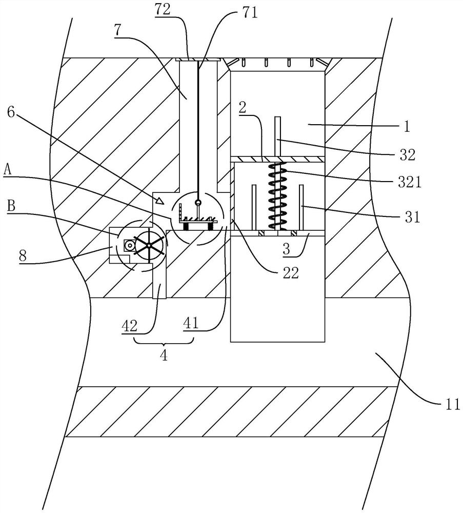 Building drainage structure capable of reducing blockage