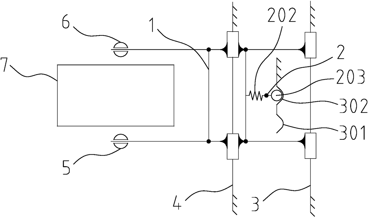 Rigid following mechanism and brake clamp unit for variable-gauge bogie