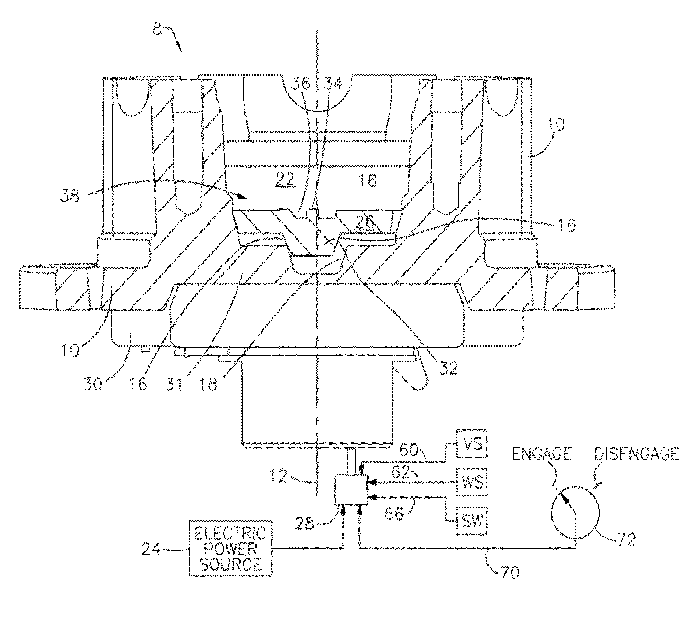 Electronic locking differential