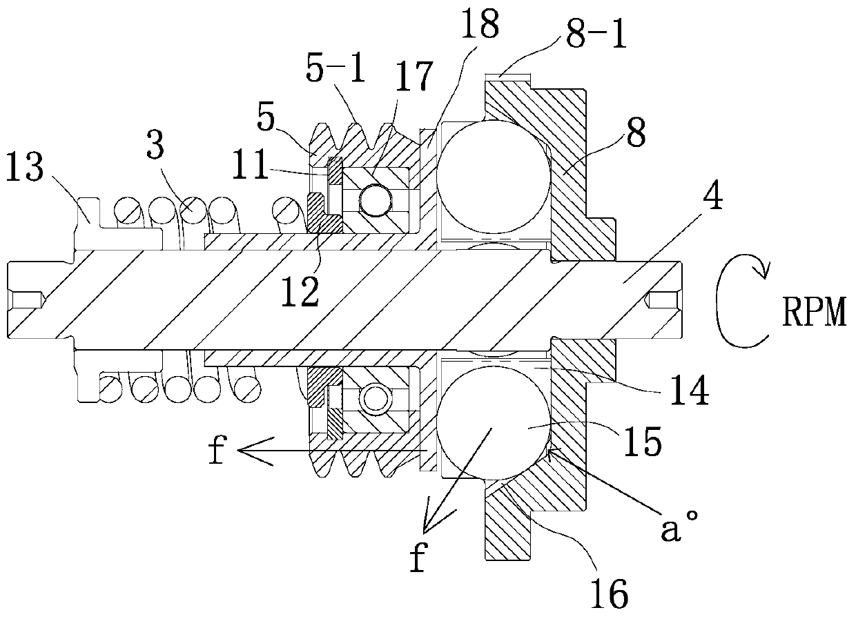 Centrifugal automatic control type variable exhaust valve structure