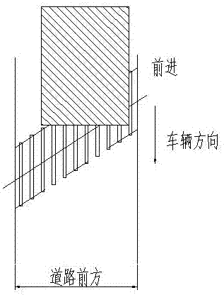 Vehicle separation determining and traffic flow surveying device and corresponding determining and surveying method