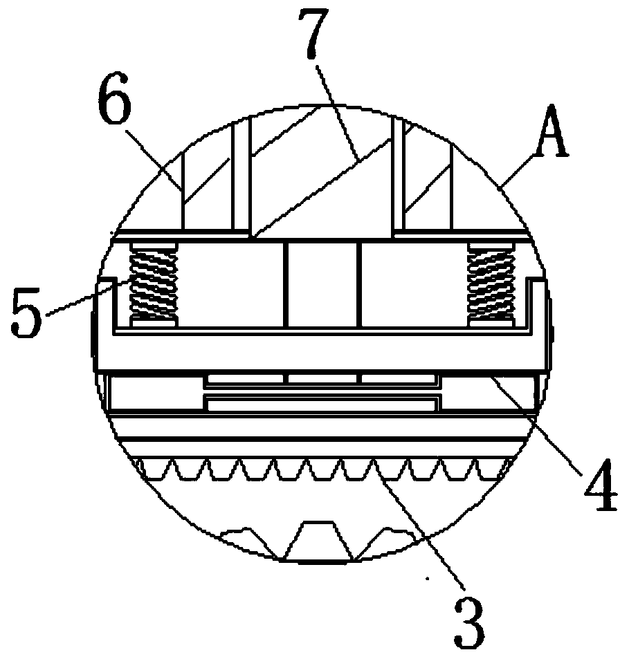 Vehicle retaining device capable of changing angle with vehicle speed