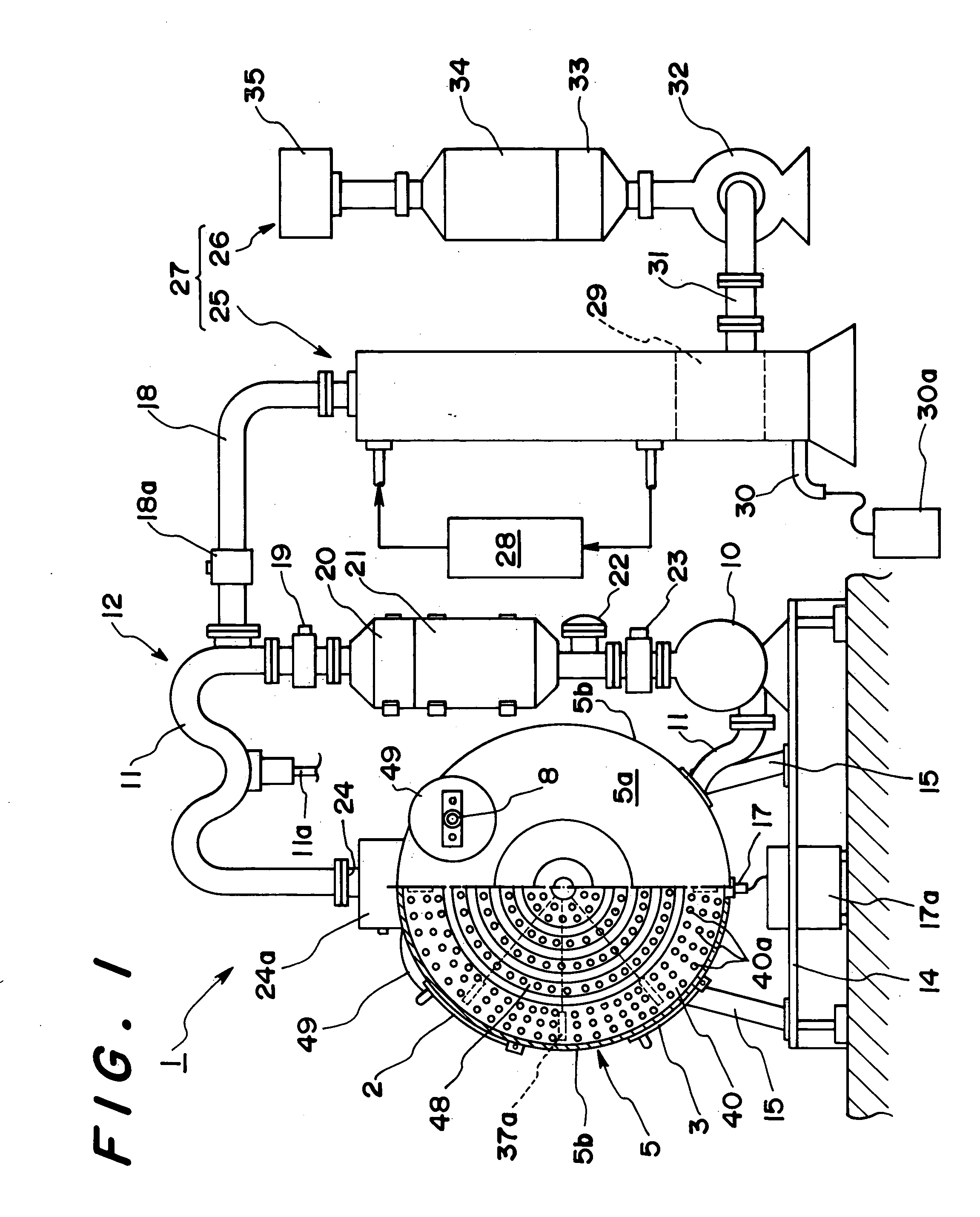 Heat treatment system using superheated steam