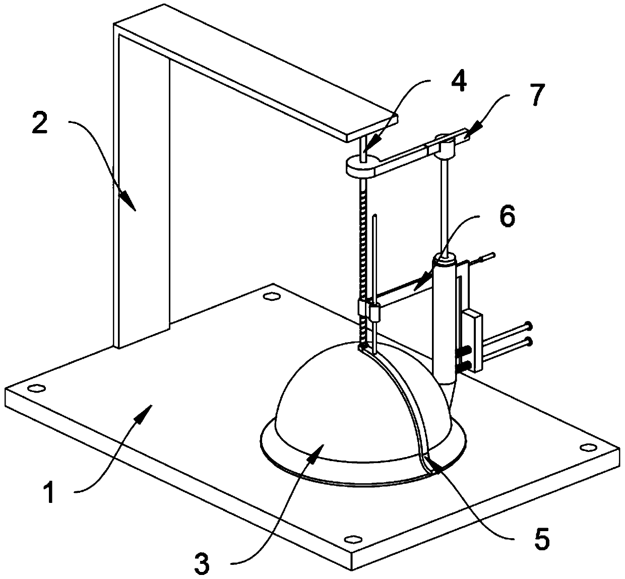 Linkage mud feeding device for aluminum pot mold manufacturing