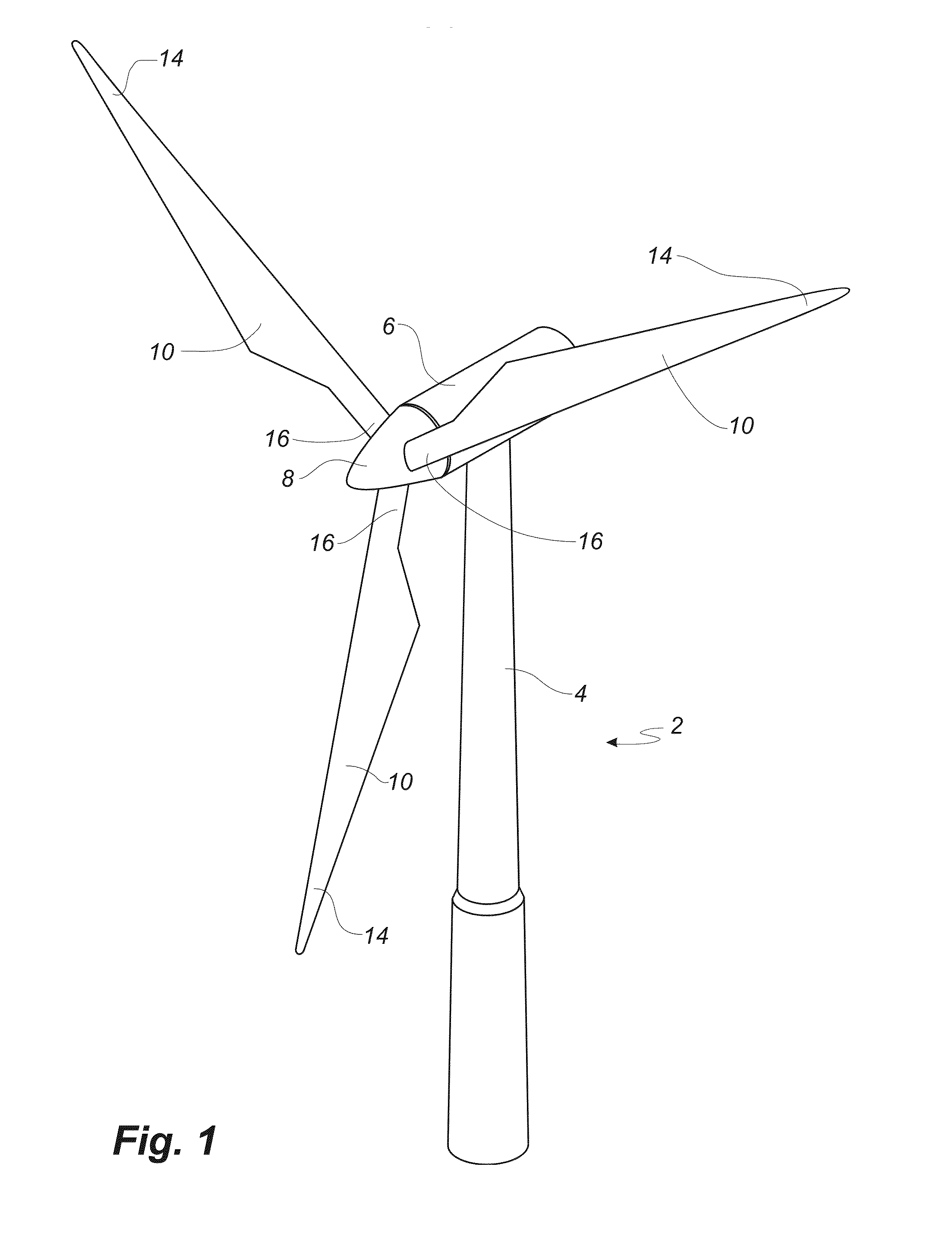 Wind turbine blade having a bond line adjacent a sandwich panel of the blade