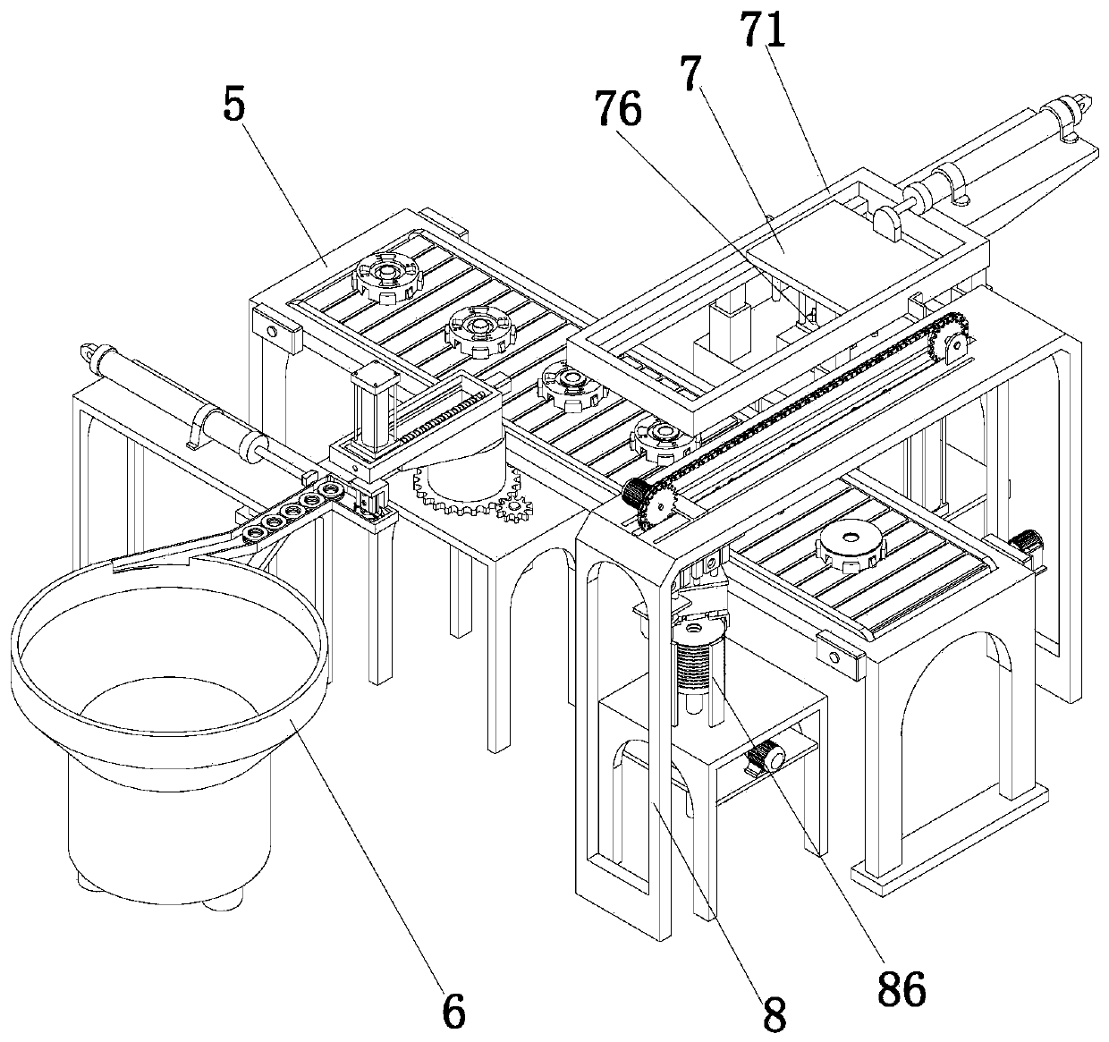 Assembly production line of centrifugal blood pump rotor