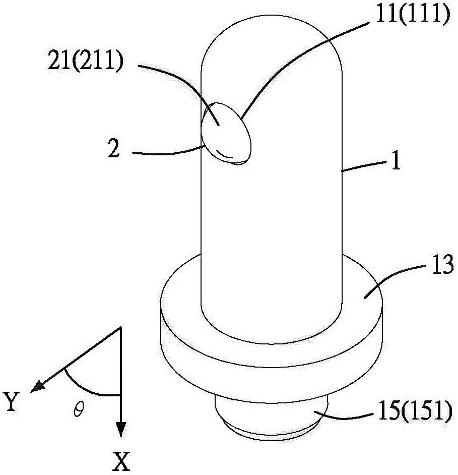 Laterally located device