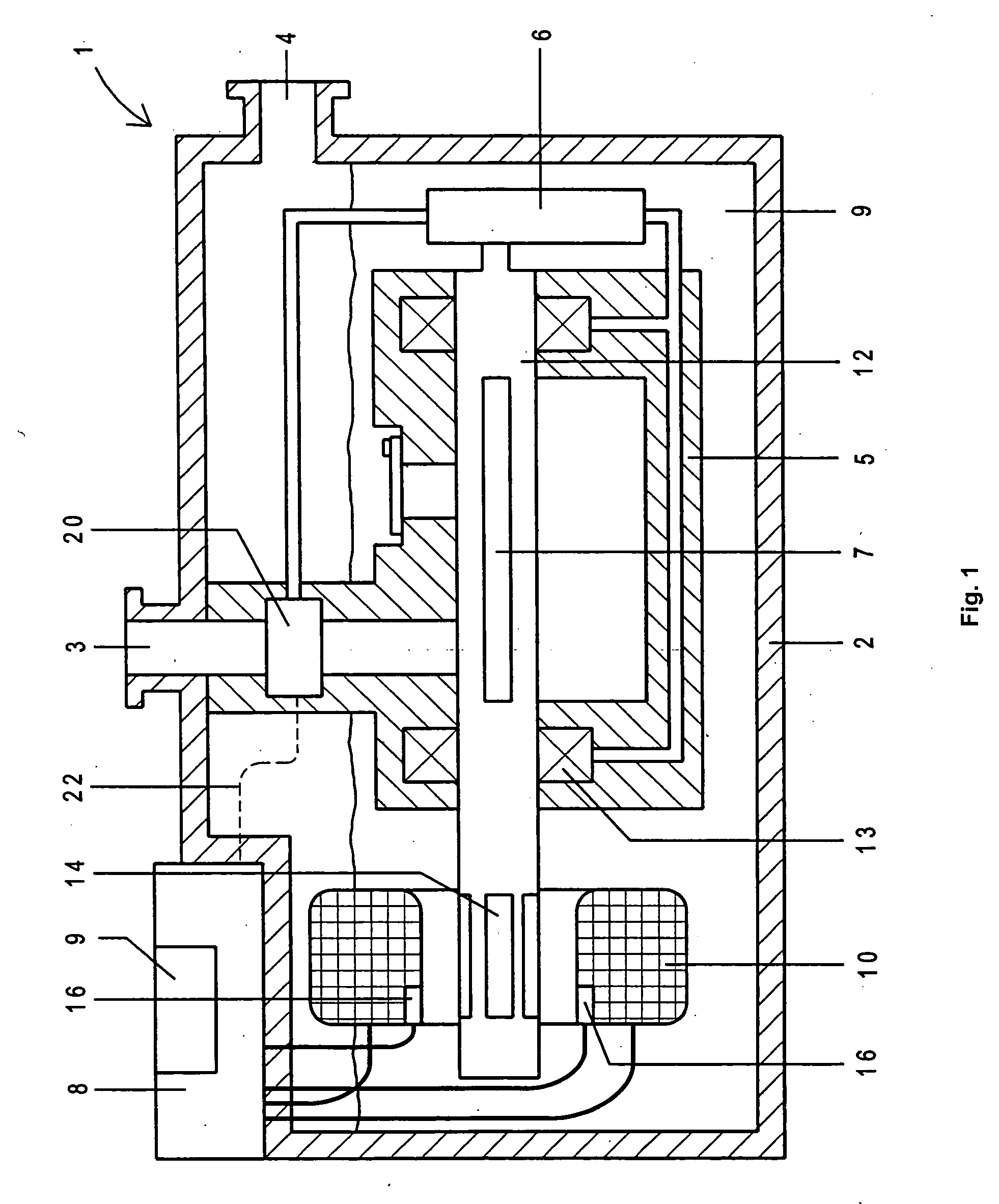 Oil-sealed vane rotary vacuum pump