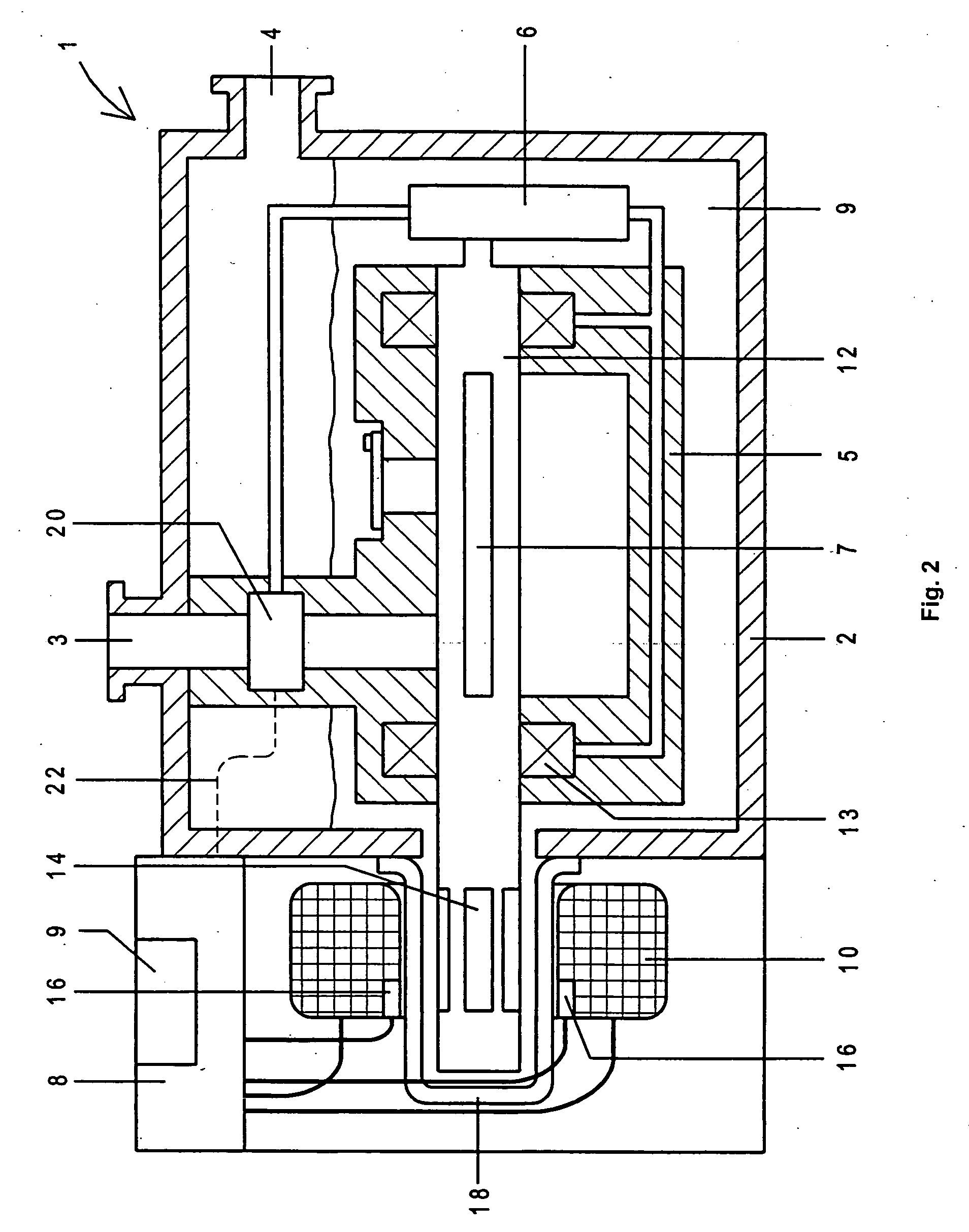 Oil-sealed vane rotary vacuum pump