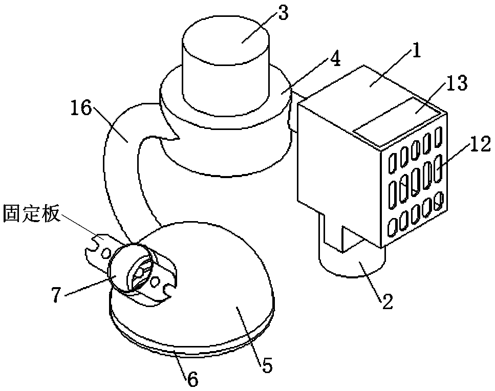 Dust recovery treatment device in process of aluminum profile processing