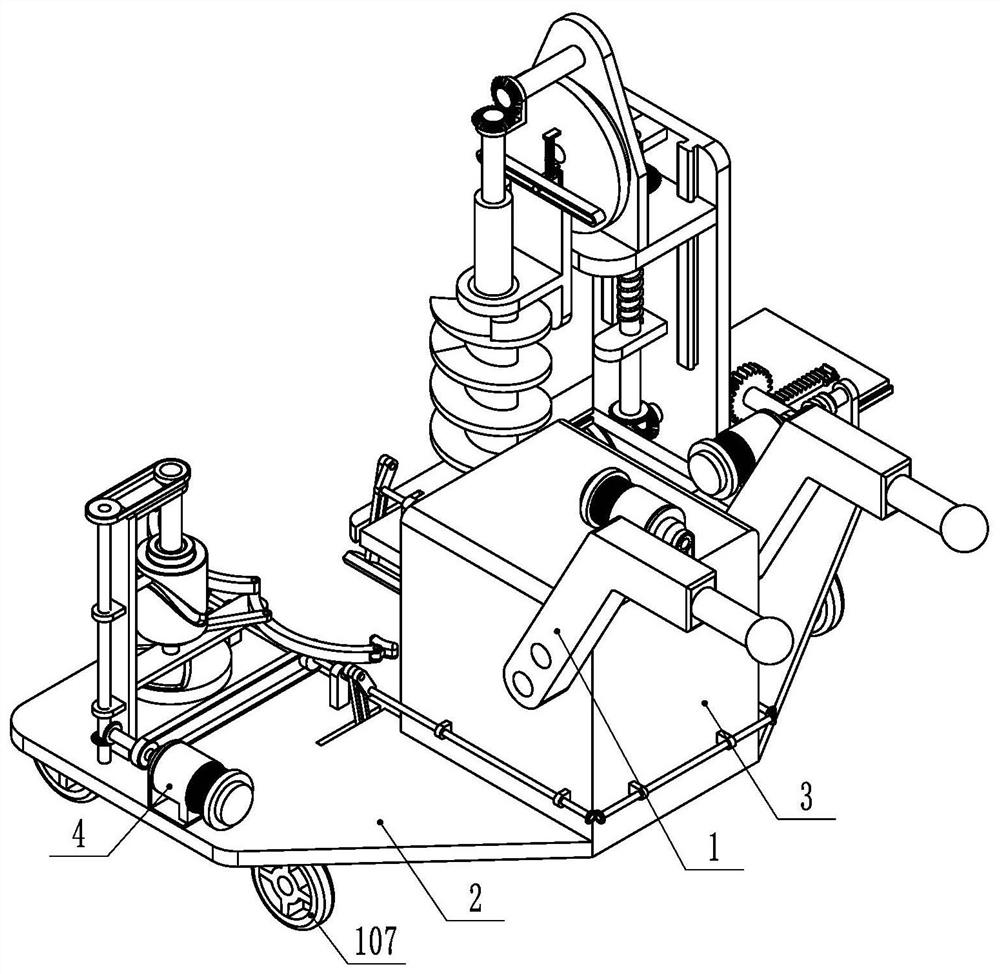 Forestry sapling planting bending righting device