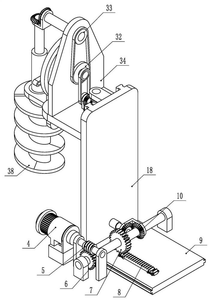 Forestry sapling planting bending righting device