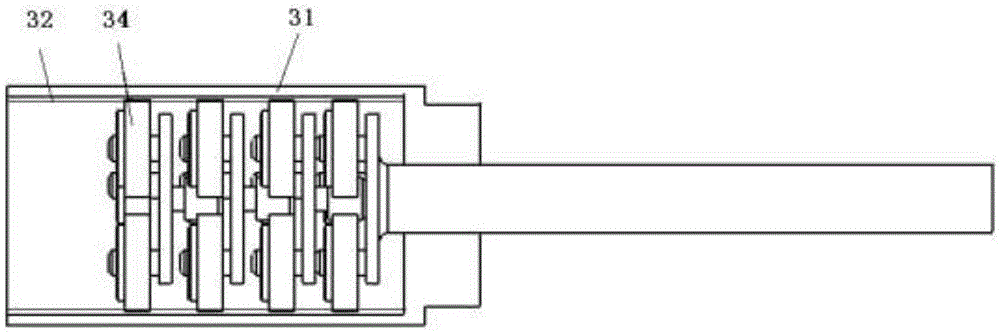 Detector drive mechanism in petroleum well