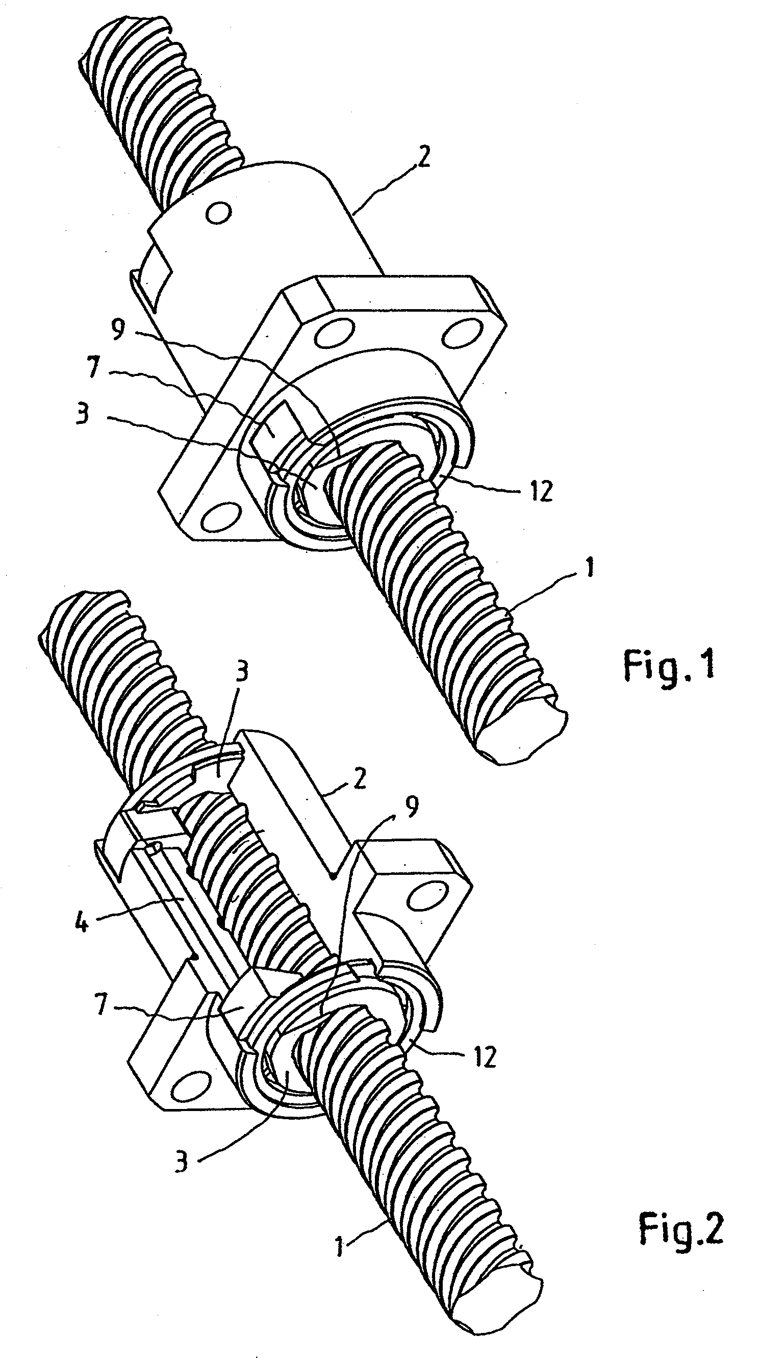 Recirculating ball screw and nut drive