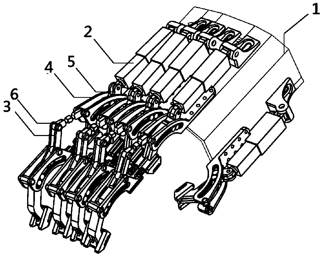 Hand rehabilitation training method based on motor imagery