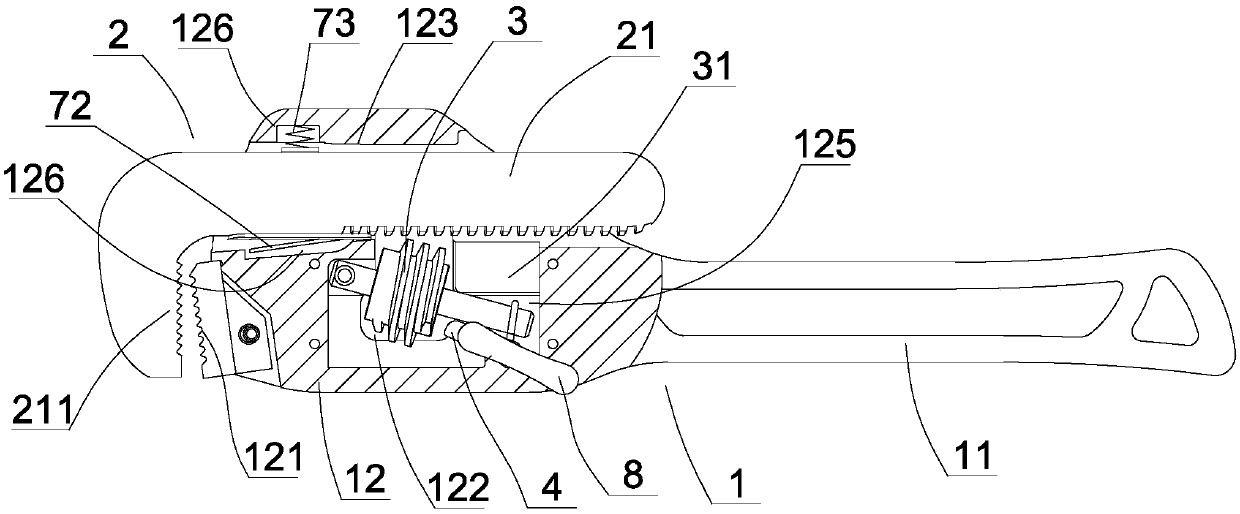 Quick-adjusting type pipe wrench