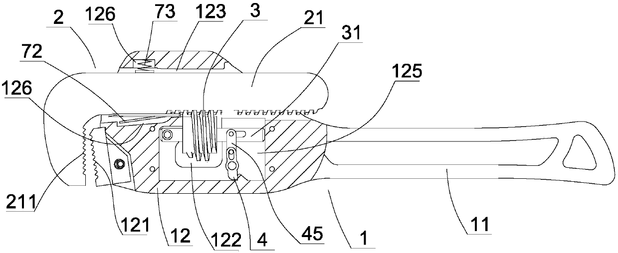 Quick-adjusting type pipe wrench